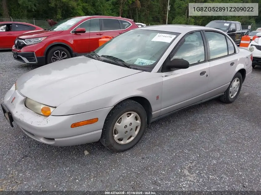 2001 Saturn Sl1 VIN: 1G8ZG52891Z209022 Lot: 42744336
