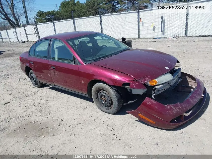 2002 Saturn Sl VIN: 1G8ZF52862Z118990 Lot: 12297918