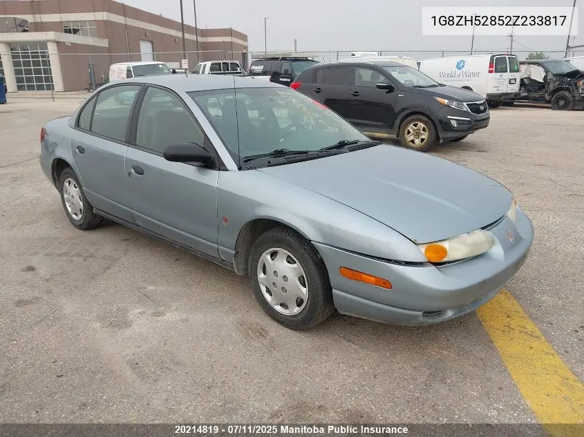 2002 Saturn Sl1 VIN: 1G8ZH52852Z233817 Lot: 20214819