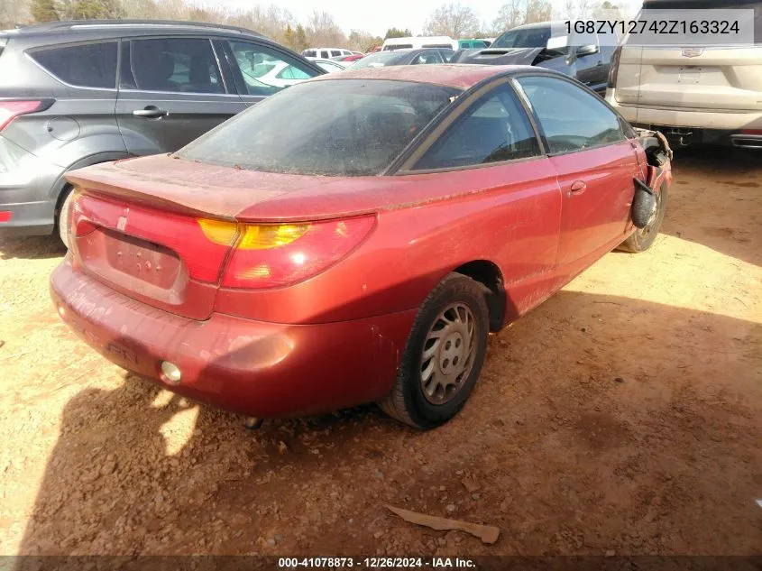 2002 Saturn S-Series Sc2 VIN: 1G8ZY12742Z163324 Lot: 41078873