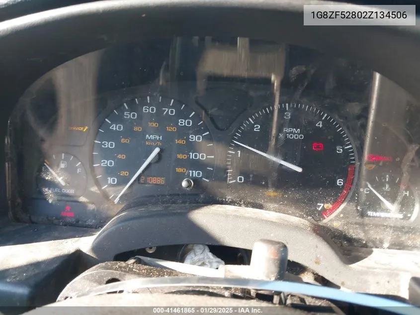2002 Saturn S-Series Sl VIN: 1G8ZF52802Z134506 Lot: 41461865