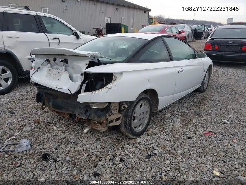 2002 Saturn S-Series Sc2 VIN: 1G8ZY12722Z231846 Lot: 41598094