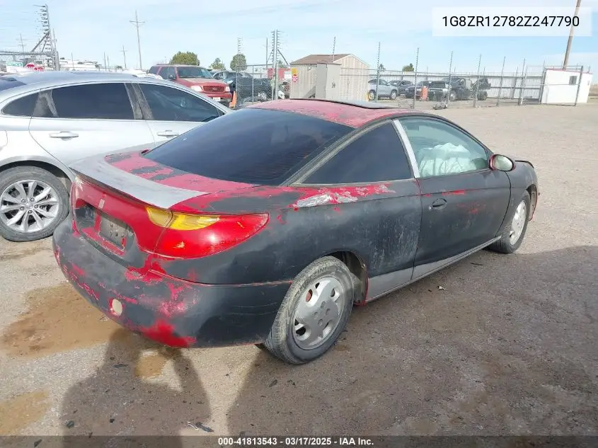 2002 Saturn S-Series Sc2 VIN: 1G8ZR12782Z247790 Lot: 41813543