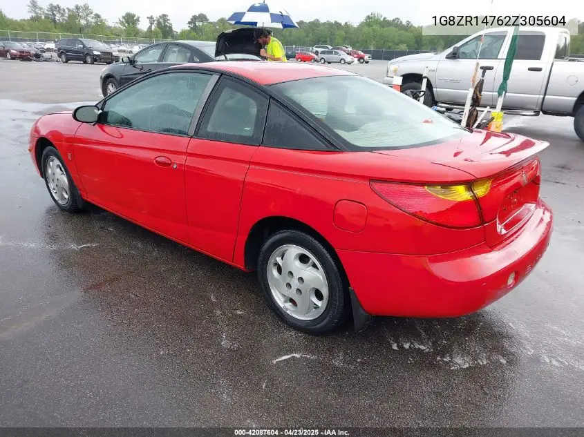 2002 Saturn S-Series Sc2 VIN: 1G8ZR14762Z305604 Lot: 42087604