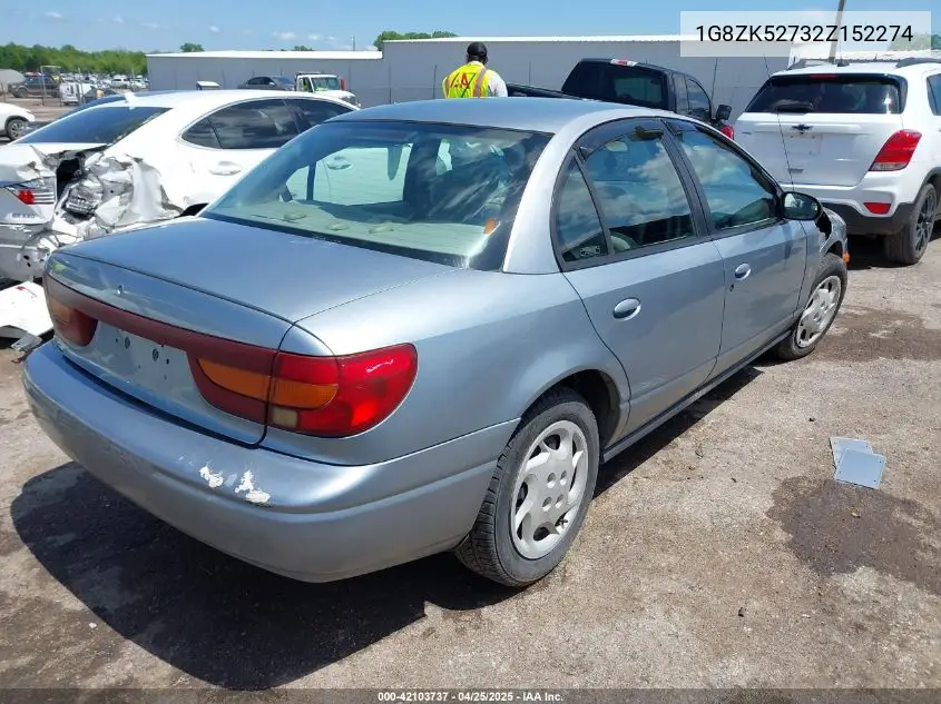 2002 Saturn S-Series Sl2 VIN: 1G8ZK52732Z152274 Lot: 42103737