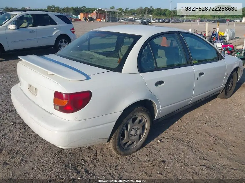 2002 Saturn S-Series Sl VIN: 1G8ZF52872Z258630 Lot: 42136196