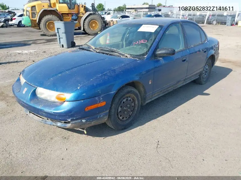 2002 Saturn S-Series Sl1 VIN: 1G8ZG52832Z141611 Lot: 42409942