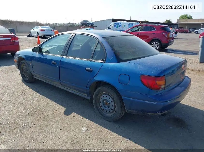 2002 Saturn S-Series Sl1 VIN: 1G8ZG52832Z141611 Lot: 42409942