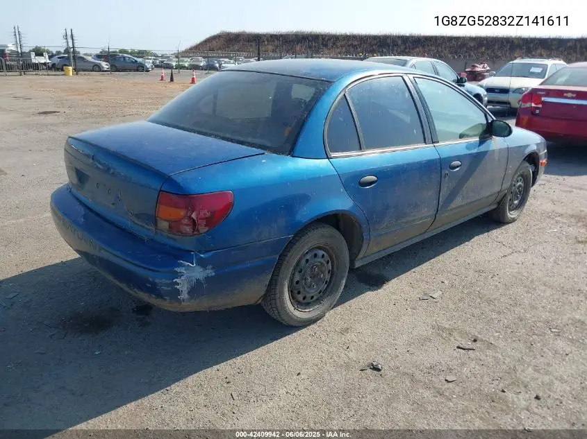 2002 Saturn S-Series Sl1 VIN: 1G8ZG52832Z141611 Lot: 42409942