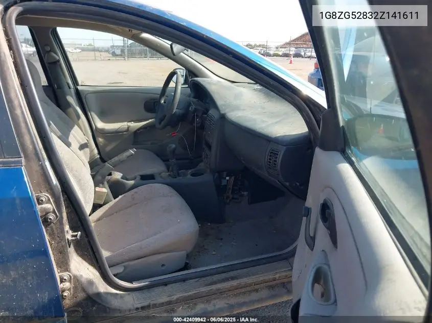 2002 Saturn S-Series Sl1 VIN: 1G8ZG52832Z141611 Lot: 42409942