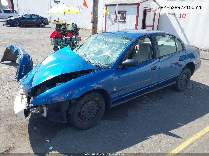 2002 Saturn S-Series Sl VIN: 1G8ZF52892Z150526 Lot: 42525262