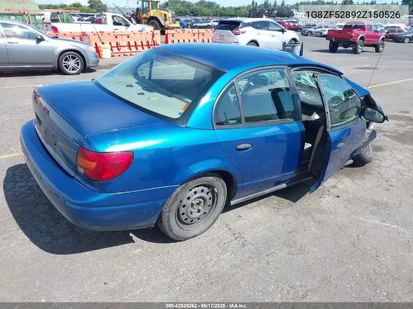 2002 Saturn S-Series Sl VIN: 1G8ZF52892Z150526 Lot: 42525262