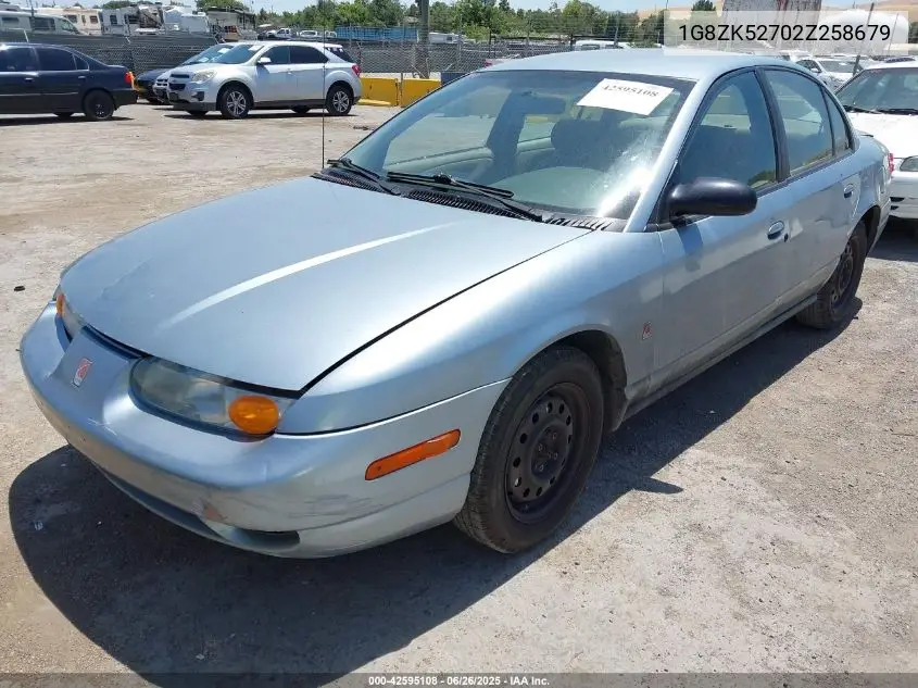 2002 Saturn S-Series Sl2 VIN: 1G8ZK52702Z258679 Lot: 42595108