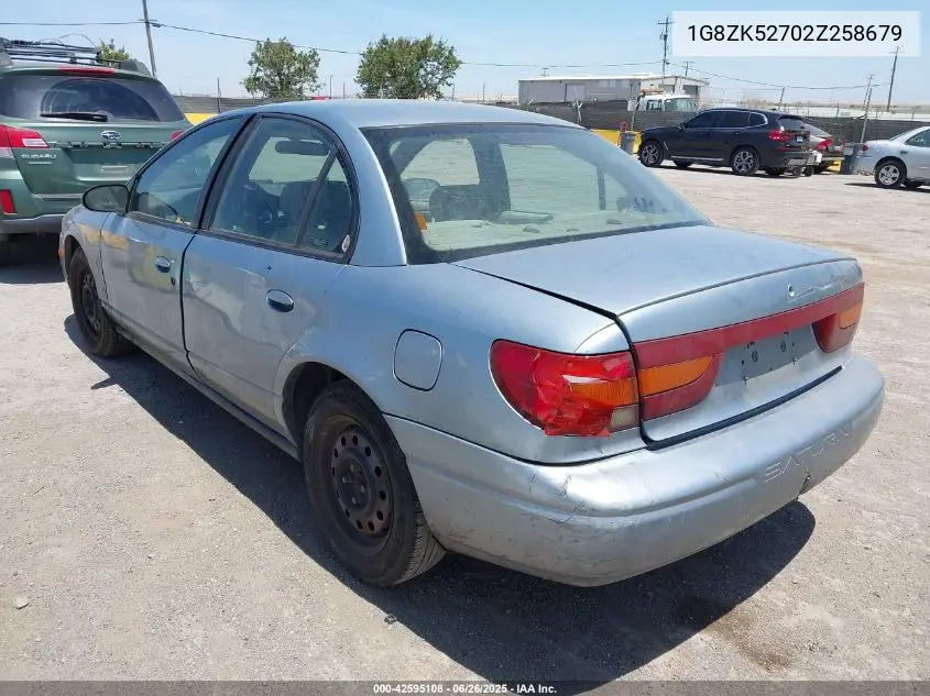 2002 Saturn S-Series Sl2 VIN: 1G8ZK52702Z258679 Lot: 42595108