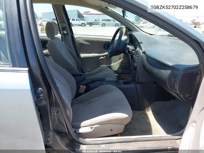 2002 Saturn S-Series Sl2 VIN: 1G8ZK52702Z258679 Lot: 42595108