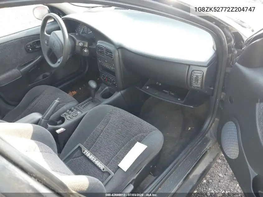 2002 Saturn S-Series Sl2 VIN: 1G8ZK52772Z204747 Lot: 42666913