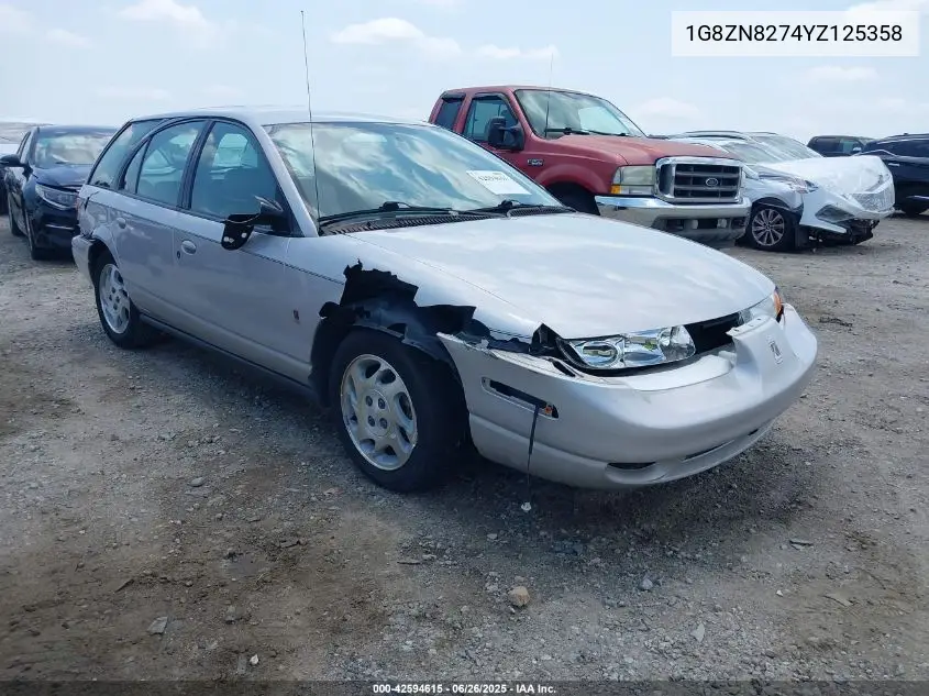 2000 Saturn Sw2 VIN: 1G8ZN8274YZ125358 Lot: 42594615