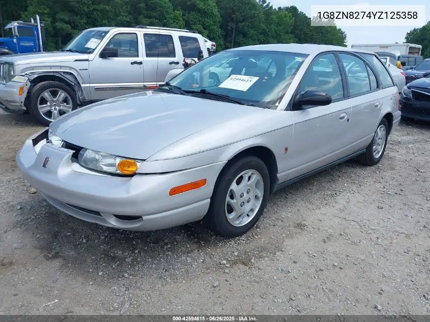 2000 Saturn Sw2 VIN: 1G8ZN8274YZ125358 Lot: 42594615