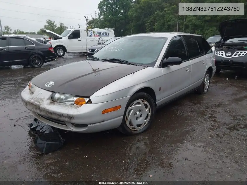 2001 Saturn Sw2 VIN: 1G8ZN82751Z243750 Lot: 42374267