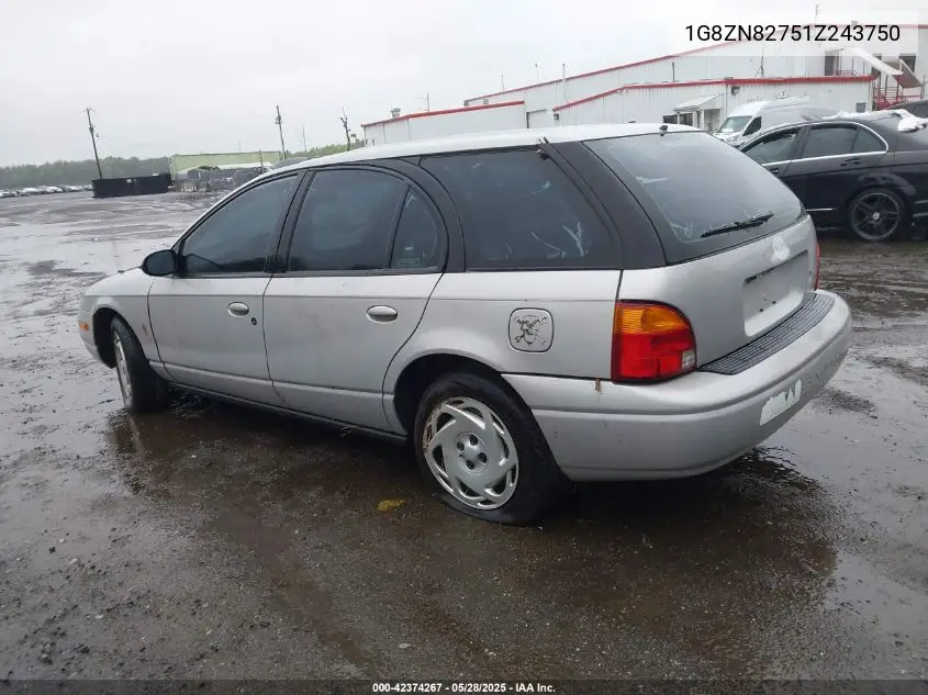 2001 Saturn Sw2 VIN: 1G8ZN82751Z243750 Lot: 42374267