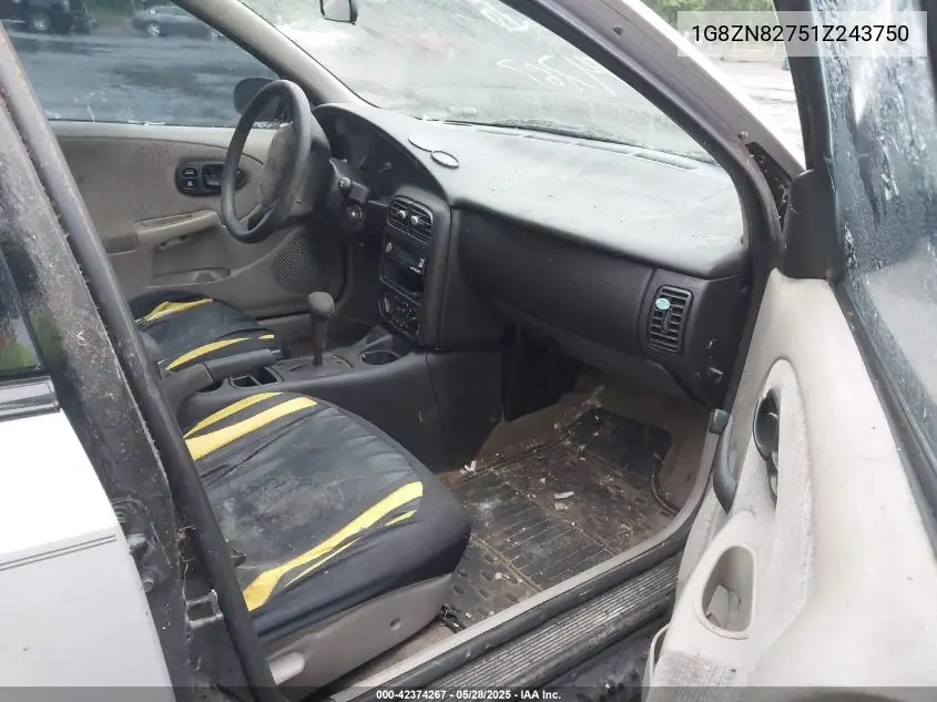 2001 Saturn Sw2 VIN: 1G8ZN82751Z243750 Lot: 42374267