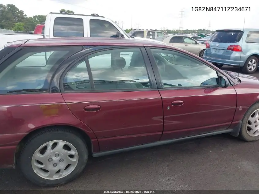 2001 Saturn Sw2 VIN: 1G8ZN84711Z234671 Lot: 42567940