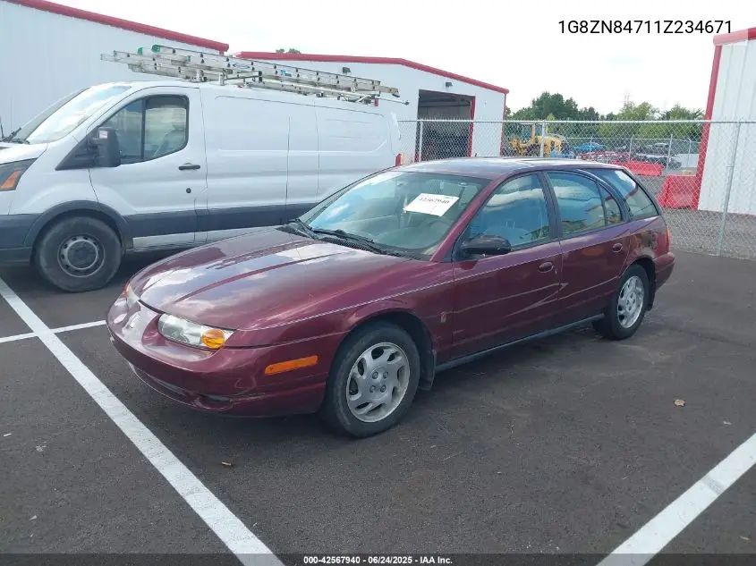 2001 Saturn Sw2 VIN: 1G8ZN84711Z234671 Lot: 42567940