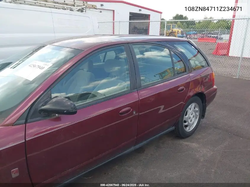 2001 Saturn Sw2 VIN: 1G8ZN84711Z234671 Lot: 42567940