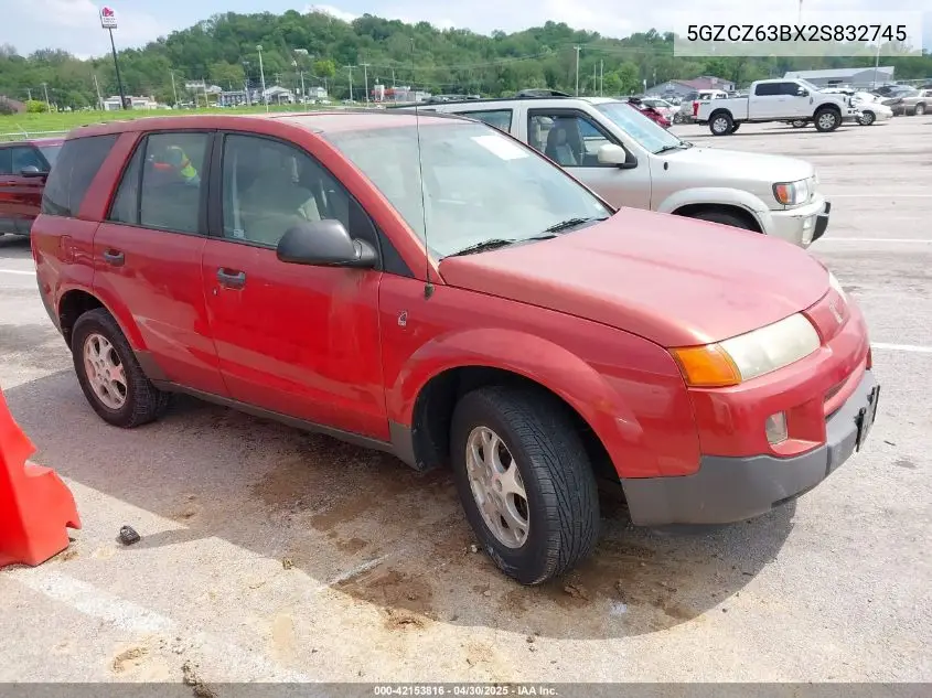 2002 Saturn Vue V6 VIN: 5GZCZ63BX2S832745 Lot: 42153816