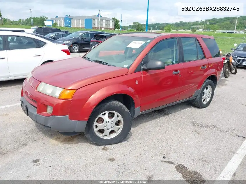 2002 Saturn Vue V6 VIN: 5GZCZ63BX2S832745 Lot: 42153816