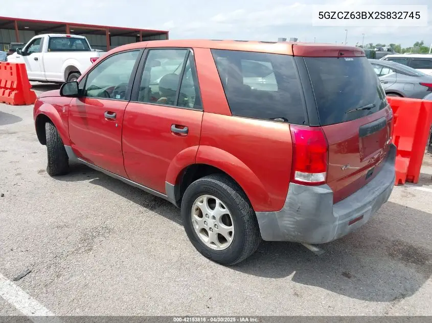 2002 Saturn Vue V6 VIN: 5GZCZ63BX2S832745 Lot: 42153816