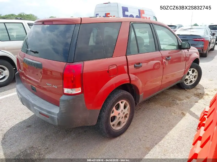 2002 Saturn Vue V6 VIN: 5GZCZ63BX2S832745 Lot: 42153816