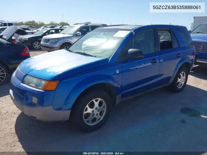 2003 Saturn Vue V6 VIN: 5GZCZ63B53S888061 Lot: 42129742