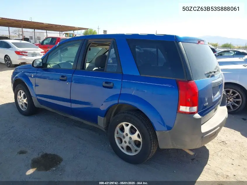 2003 Saturn Vue V6 VIN: 5GZCZ63B53S888061 Lot: 42129742