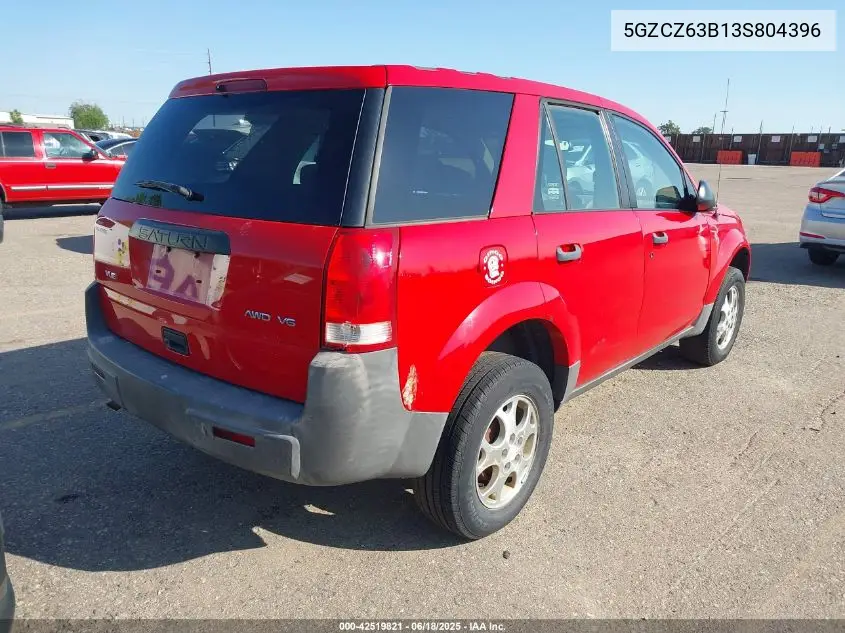 2003 Saturn Vue V6 VIN: 5GZCZ63B13S804396 Lot: 42519821