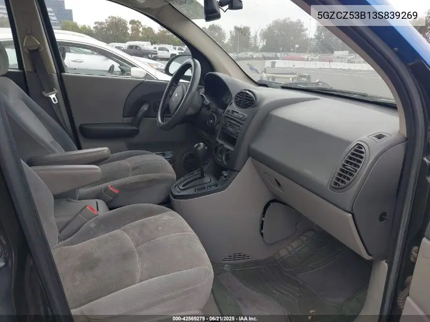 2003 Saturn Vue V6 VIN: 5GZCZ53B13S839269 Lot: 42569279