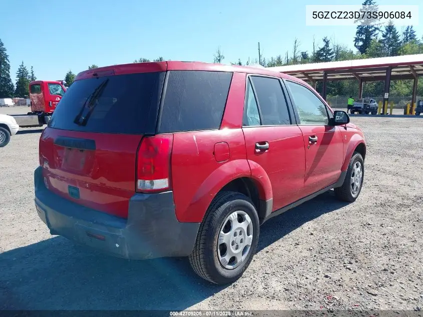 2003 Saturn Vue 4 Cyl VIN: 5GZCZ23D73S906084 Lot: 42709206