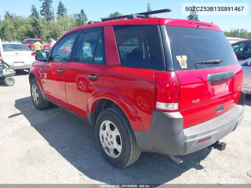 2003 Saturn Vue V6 VIN: 5GZCZ53B13S891467 Lot: 42756162