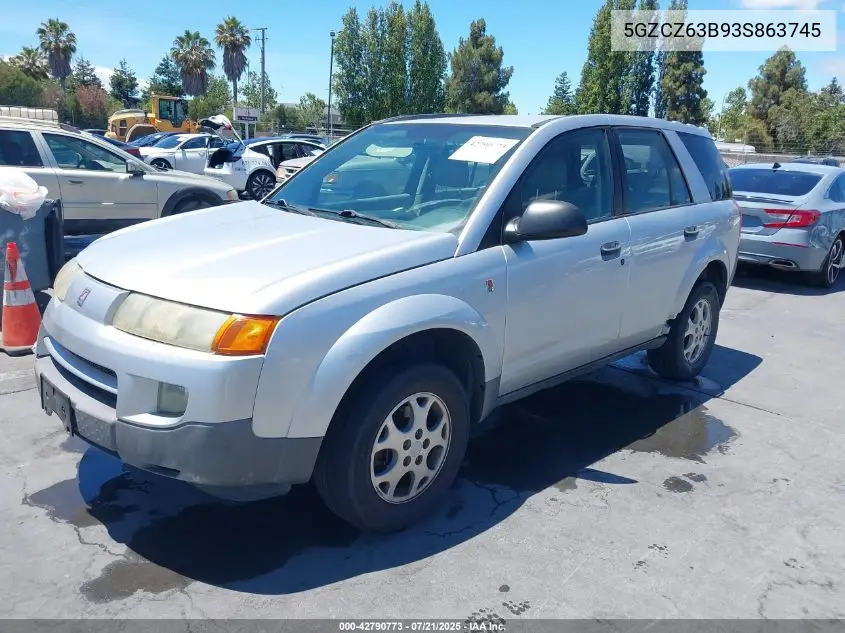 2003 Saturn Vue V6 VIN: 5GZCZ63B93S863745 Lot: 42790773