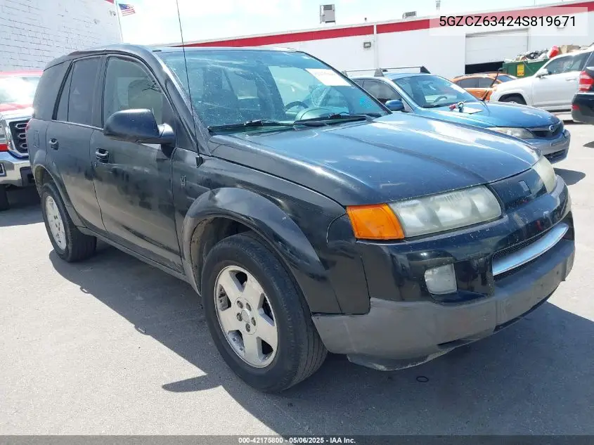 2004 Saturn Vue V6 VIN: 5GZCZ63424S819671 Lot: 42175800