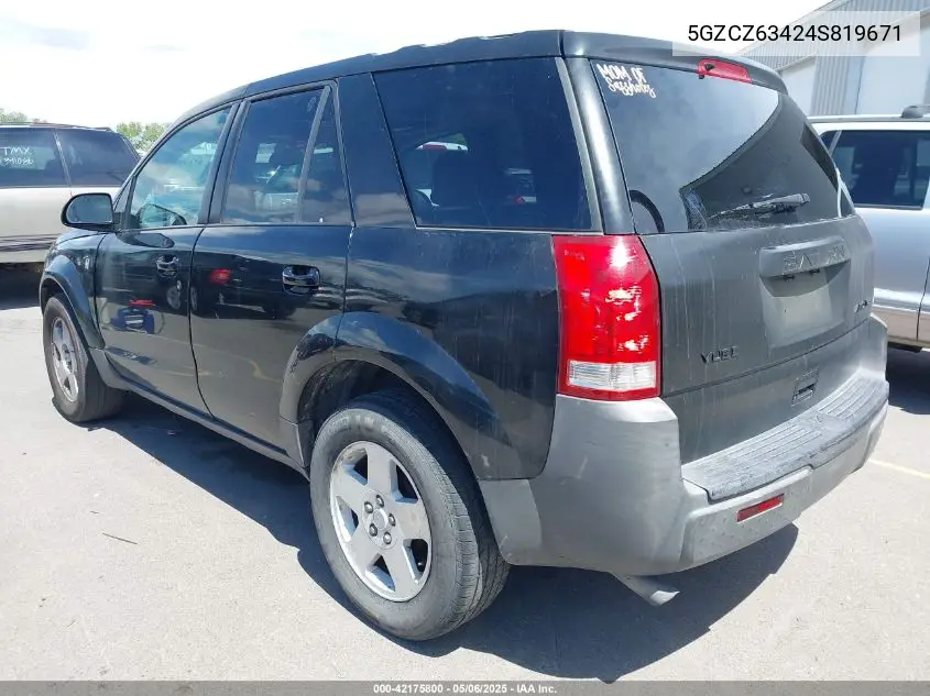 2004 Saturn Vue V6 VIN: 5GZCZ63424S819671 Lot: 42175800