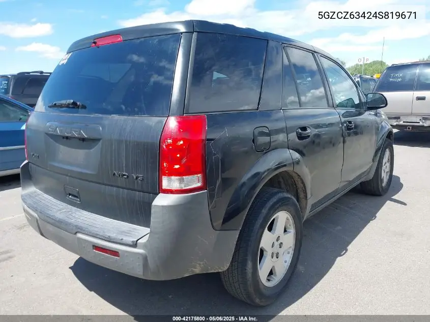 2004 Saturn Vue V6 VIN: 5GZCZ63424S819671 Lot: 42175800