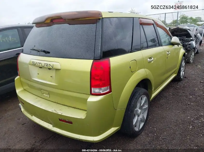 2004 Saturn Vue V6 VIN: 5GZCZ63424S861824 Lot: 42184264