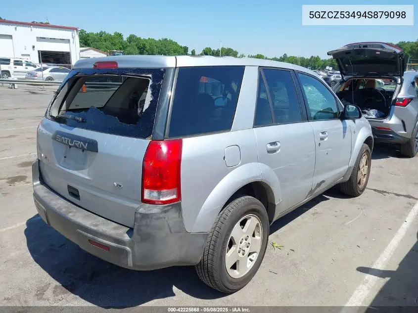 2004 Saturn Vue V6 VIN: 5GZCZ53494S879098 Lot: 42225868