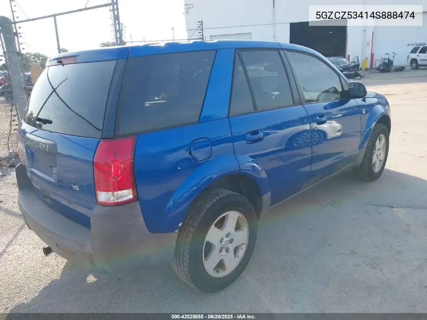 2004 Saturn Vue V6 VIN: 5GZCZ53414S888474 Lot: 42525855