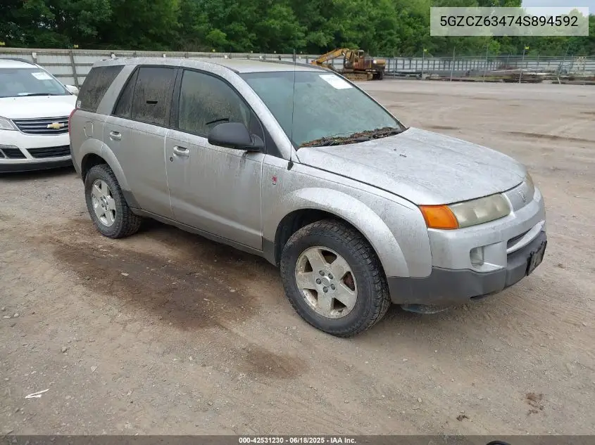 2004 Saturn Vue V6 VIN: 5GZCZ63474S894592 Lot: 42531230
