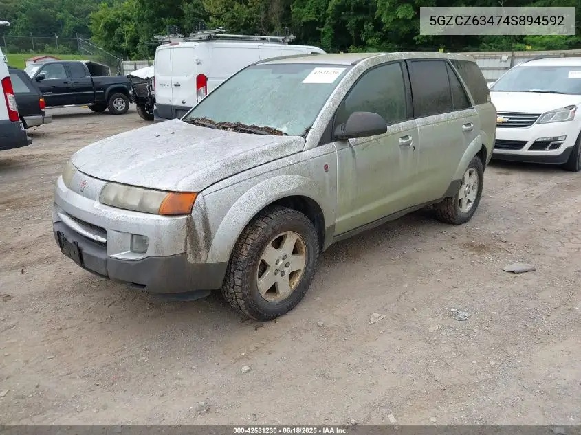 2004 Saturn Vue V6 VIN: 5GZCZ63474S894592 Lot: 42531230