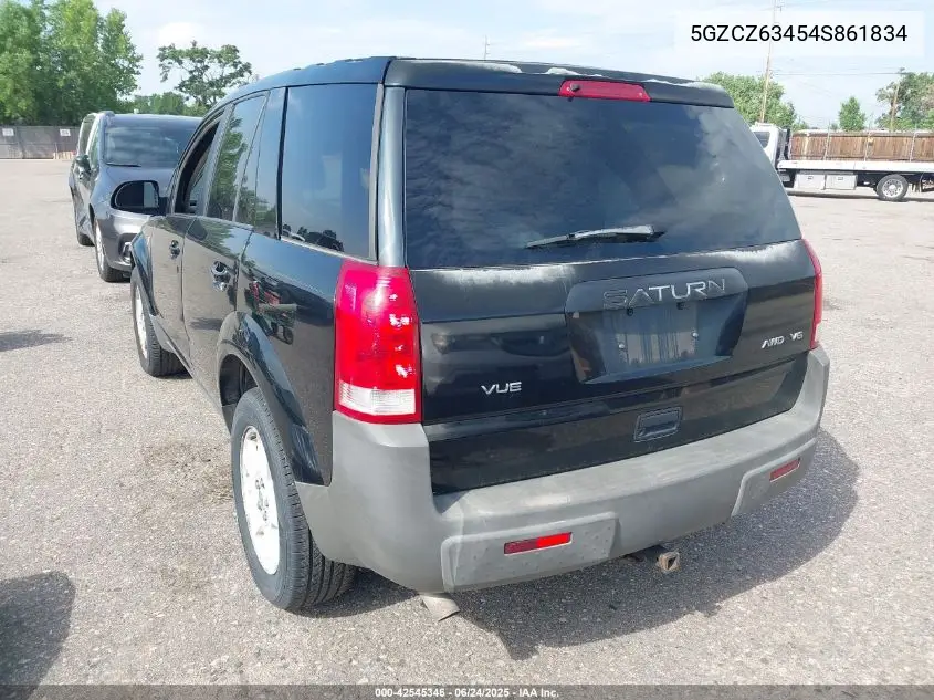 2004 Saturn Vue V6 VIN: 5GZCZ63454S861834 Lot: 42545346