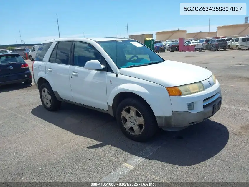 2005 Saturn Vue V6 VIN: 5GZCZ63435S807837 Lot: 41851685