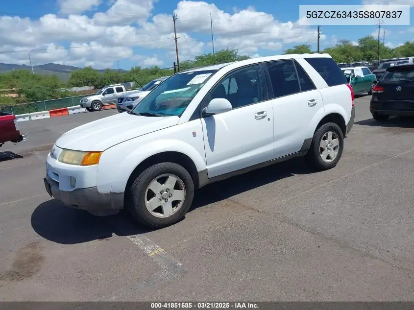 2005 Saturn Vue V6 VIN: 5GZCZ63435S807837 Lot: 41851685